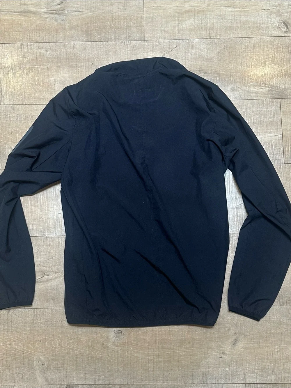 adidas Black Full-Zip Performance Jacket with Reflective Stripes
